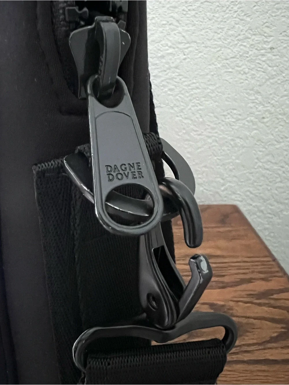 Dagne Dover Black Large Ryan Neoprene Laptop Tote